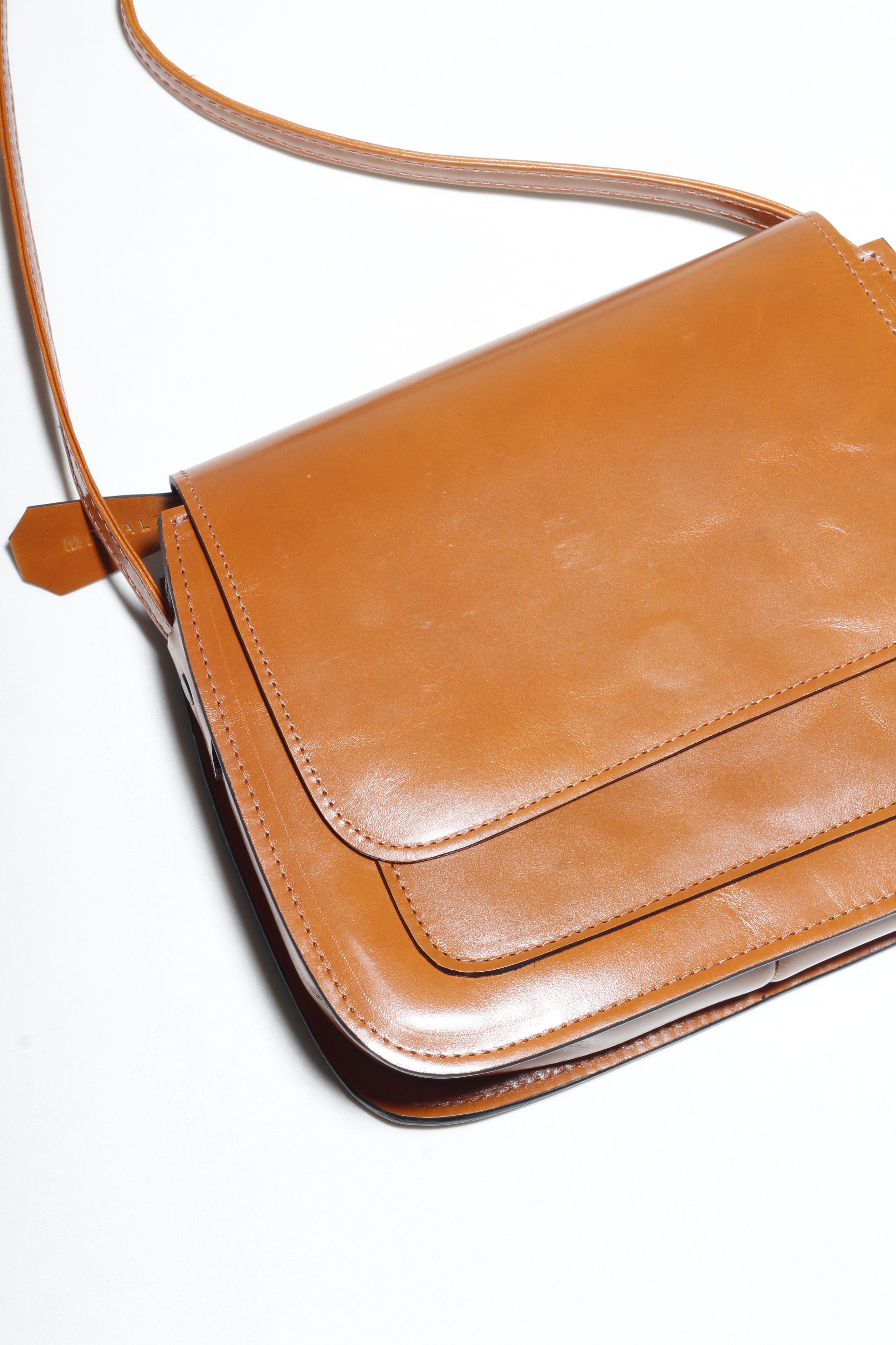 Isla Off the Shoulder Caramel Brown Handbag